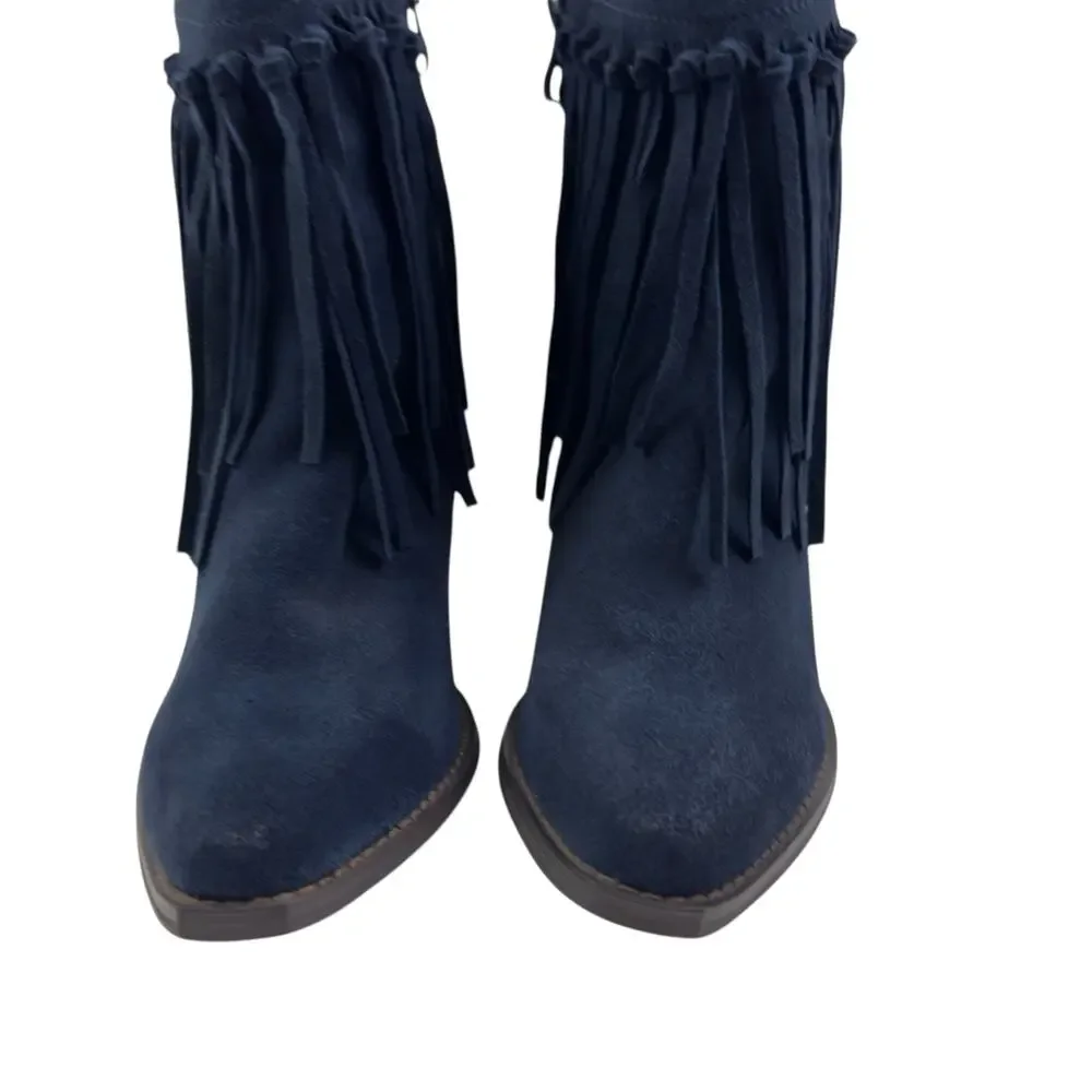 Very Volatile Cupid Fringe Boho Hippie Festival Ankle Booties Women's Size 9